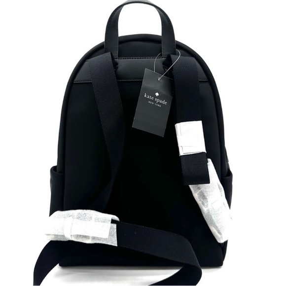 Kate Spade Chelsea Nylon Medium Backpack Black/Gold (NWT) main image 6